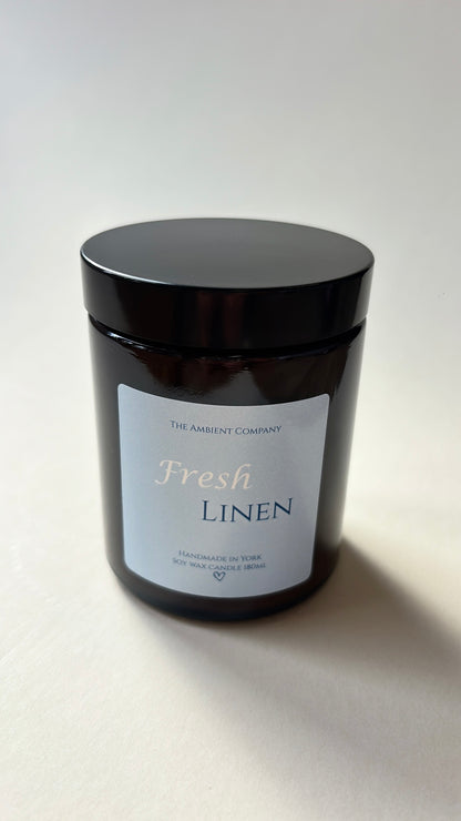Fresh Linen Jar Candle