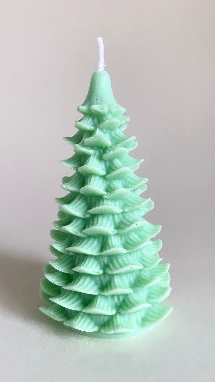 Tall Scandi Christmas Tree Candle