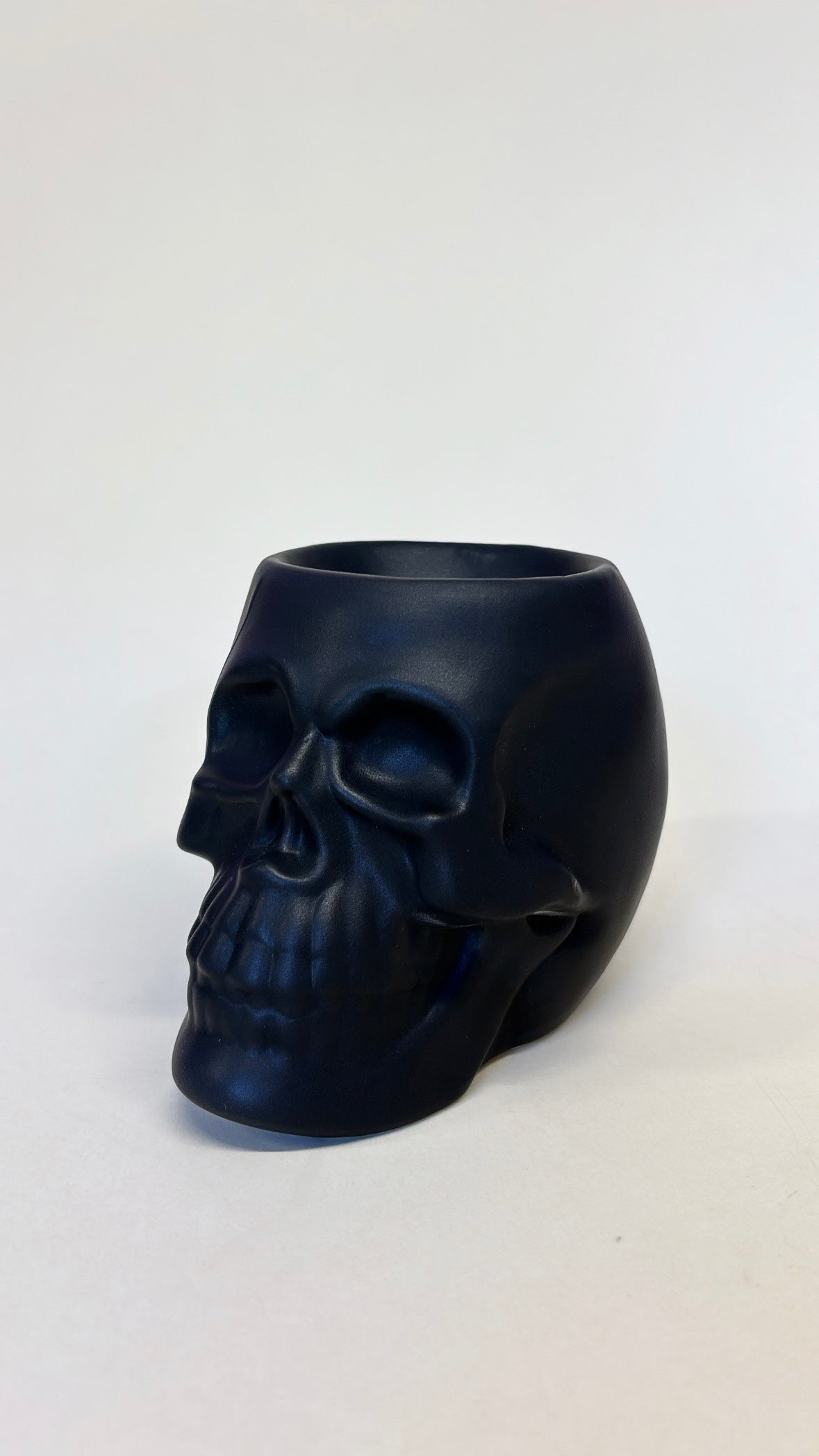 Black Skull Head Wax Melt Burner