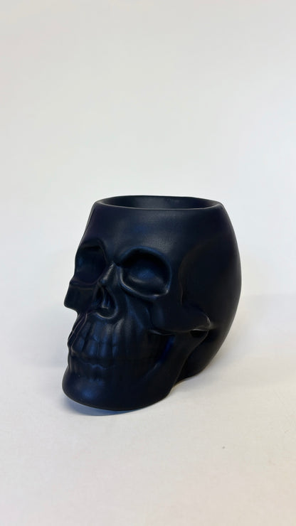 Black Skull Head Wax Melt Burner