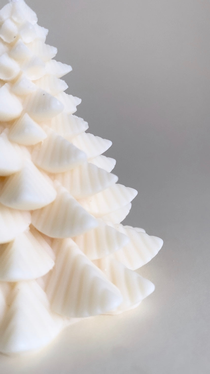 Wide Scandi Christmas Tree Candle