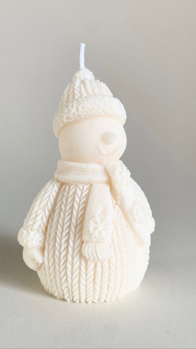 Snowman Candle
