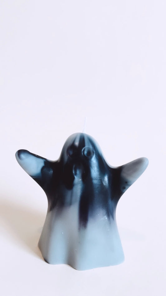 Black And White Ghost Candle