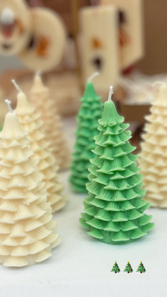 Tall Scandi Christmas Tree Candle