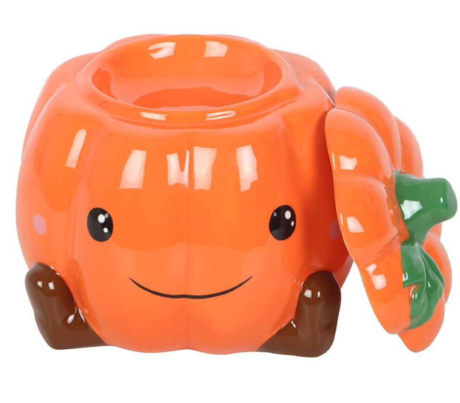 Smiley Cute Pumpkin Wax Melt Burner
