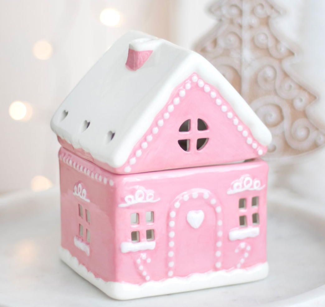 Baby Pink Gingerbread House Burner