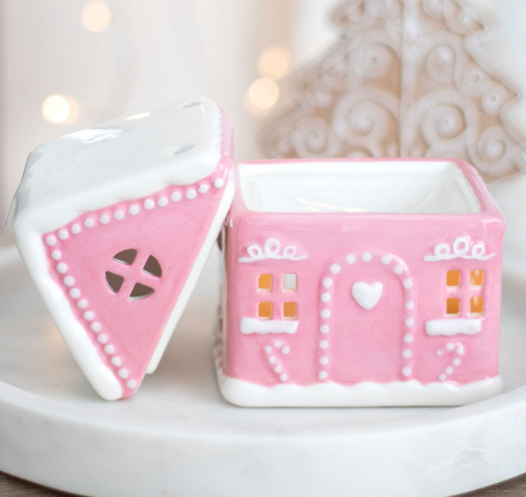 Baby Pink Gingerbread House Burner