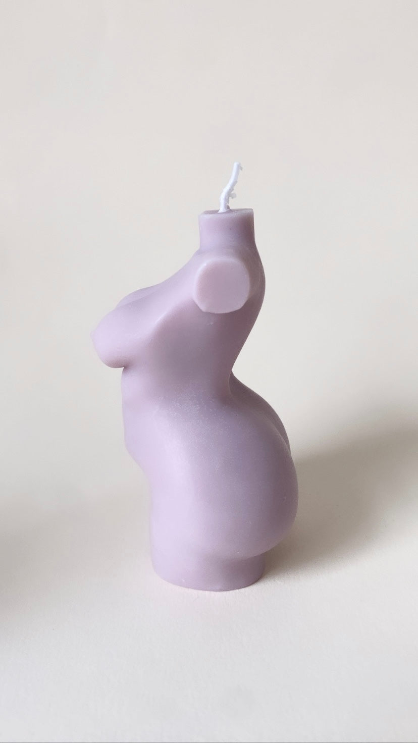 Purple Curvy Body Candle