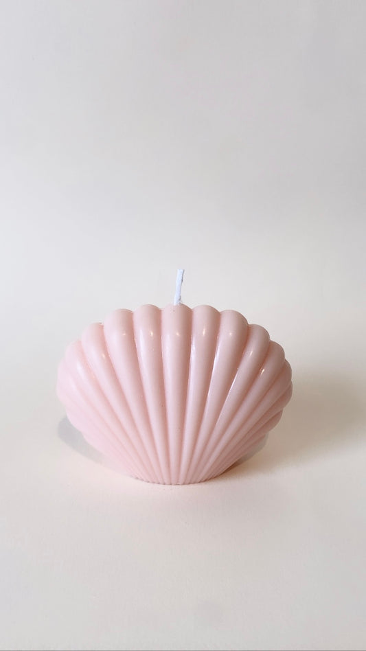 Pink Large Shell Candle