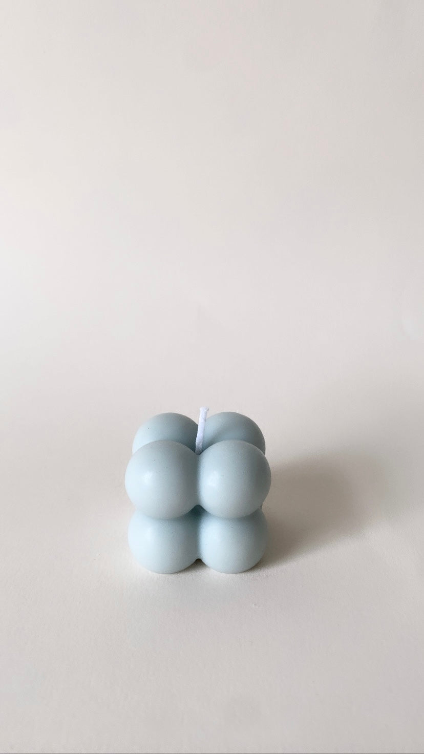 Blue Mini Bubble Candle