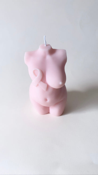 Breast Cancer Body Candle