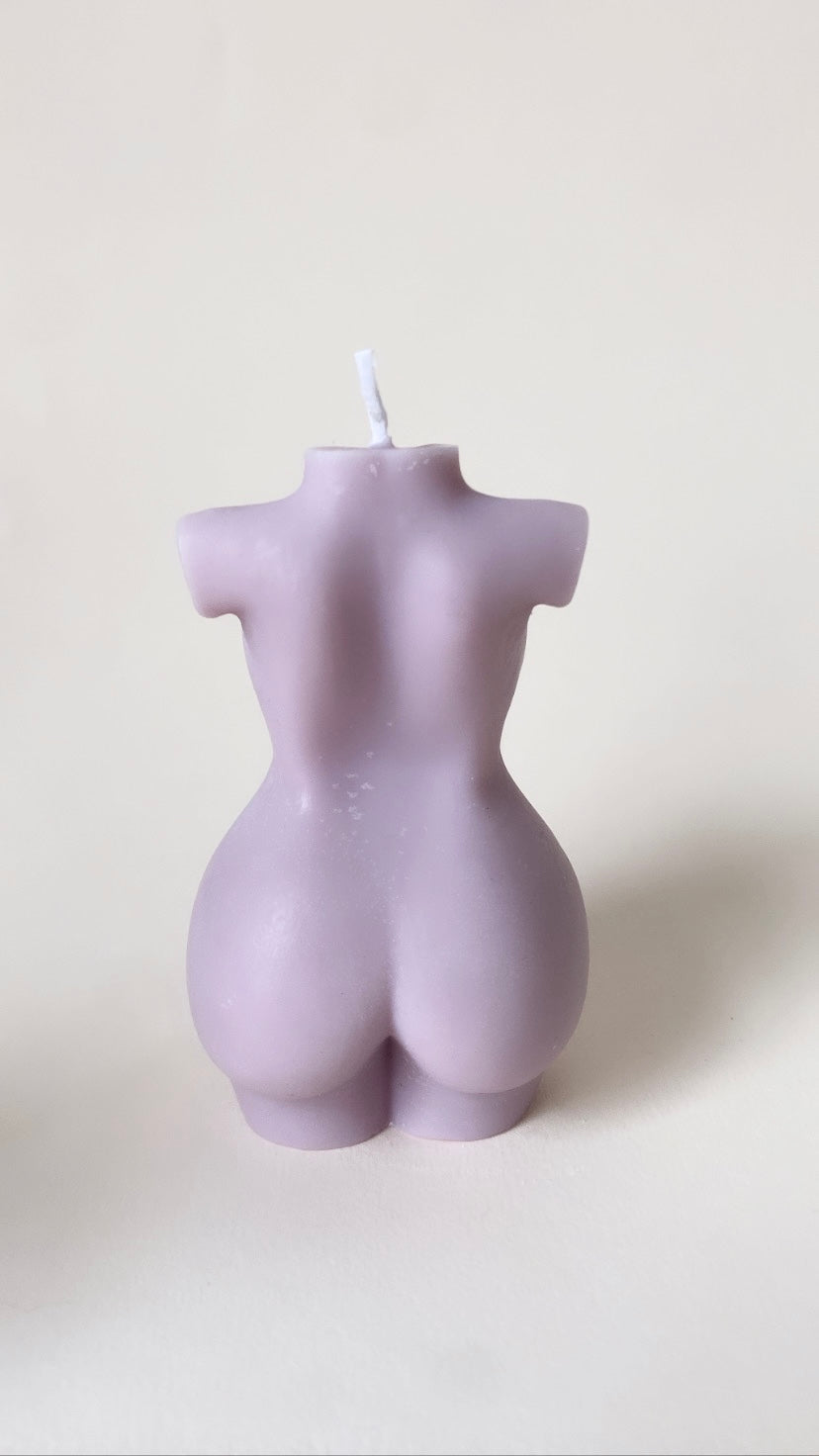 Purple Curvy Body Candle