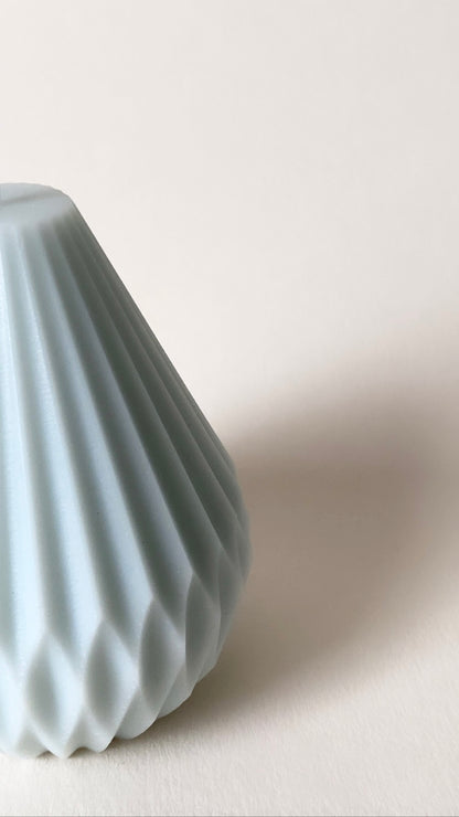 Blue Pear Lantern Candle