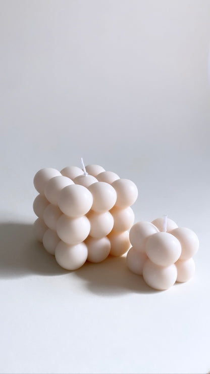 White Bubble Duo Candle