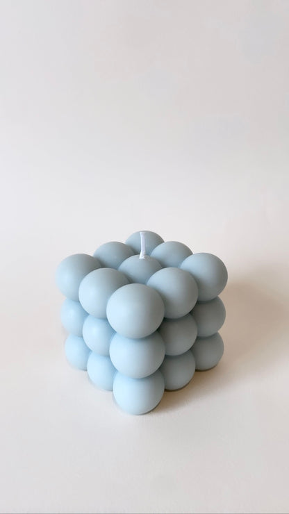 Blue Large Bubble Candle