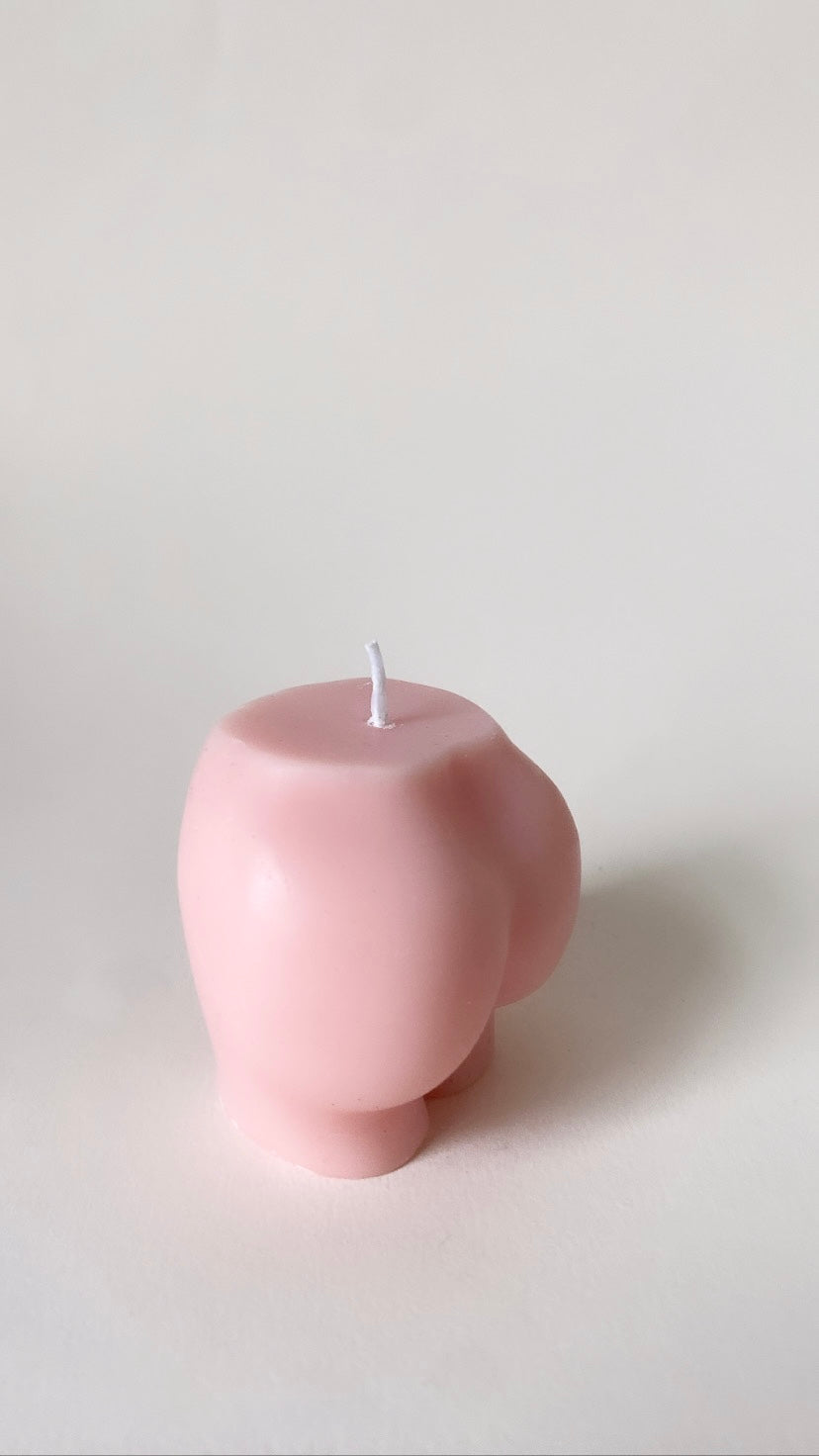 Pink Peachy Bum Candle
