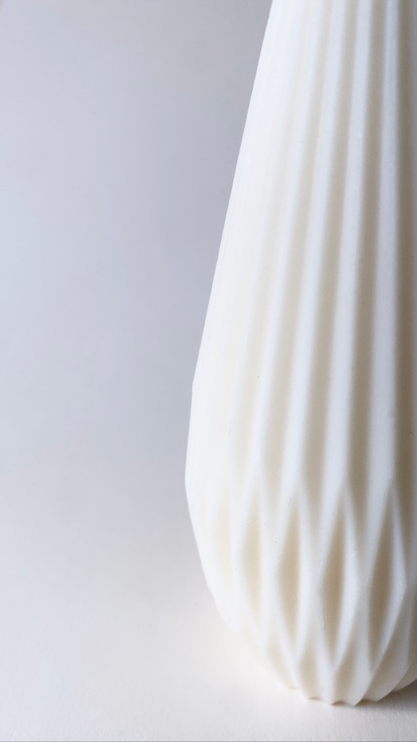 White Tall Lantern Candle