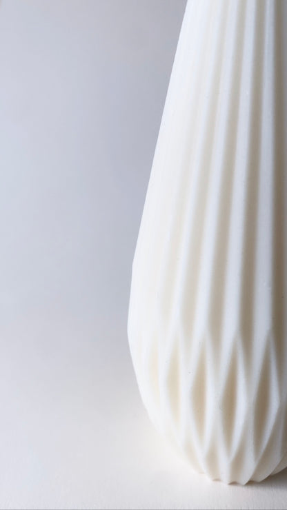 White Tall Lantern Candle
