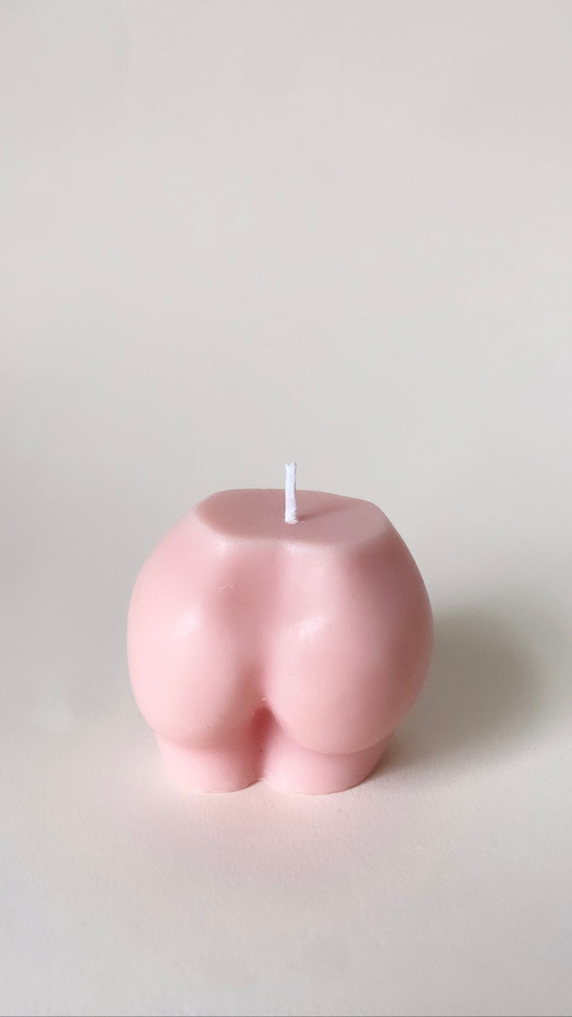 Pink Peachy Bum Candle