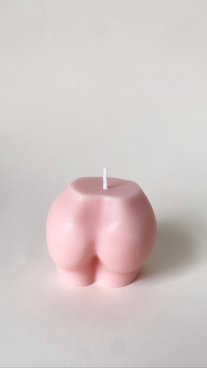 Pink Peachy Bum Candle