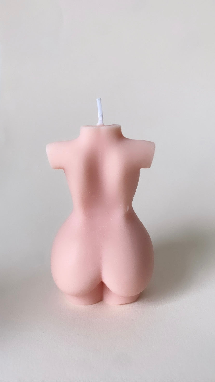 Pink Curvy Body Candle