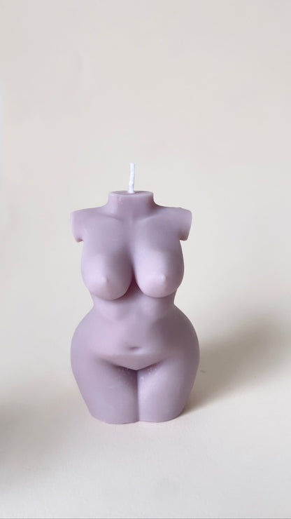 Purple Curvy Body Candle