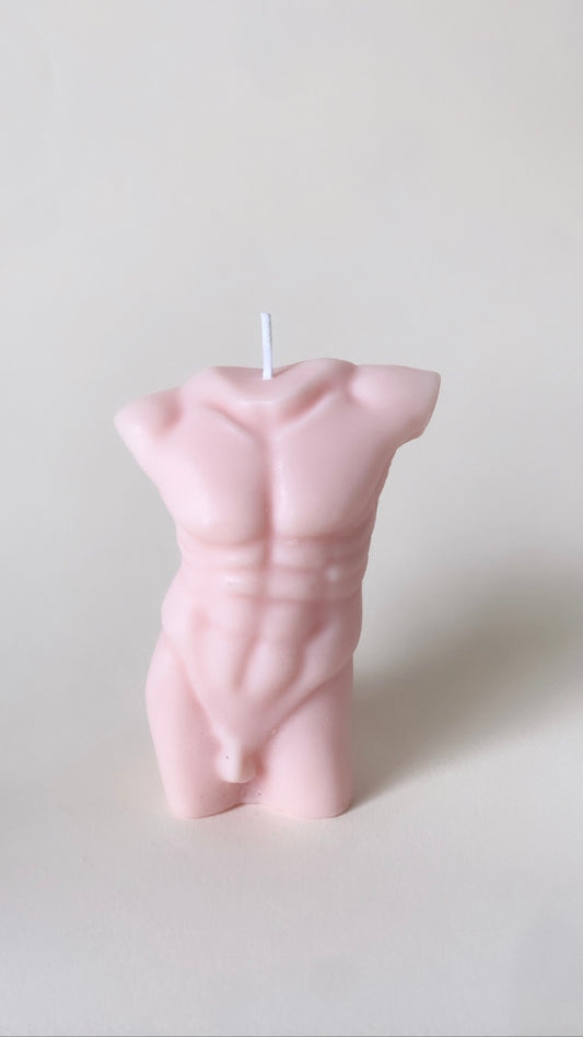 Pink Man Body Candle