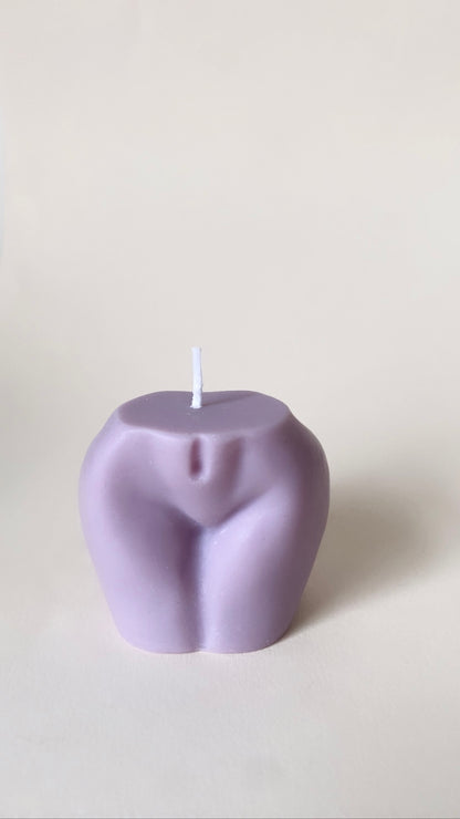 Purple Peachy Bum Candle