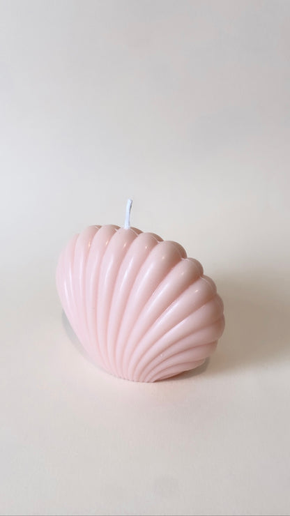 Pink Large Shell Candle