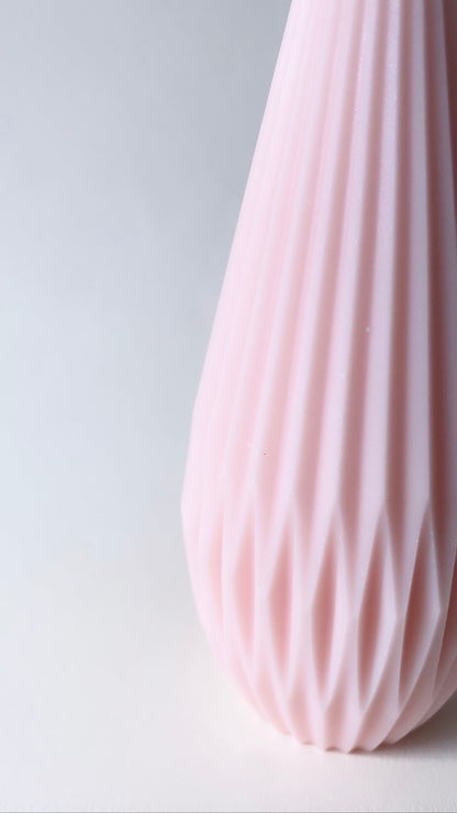 Pink Tall Lantern Candle