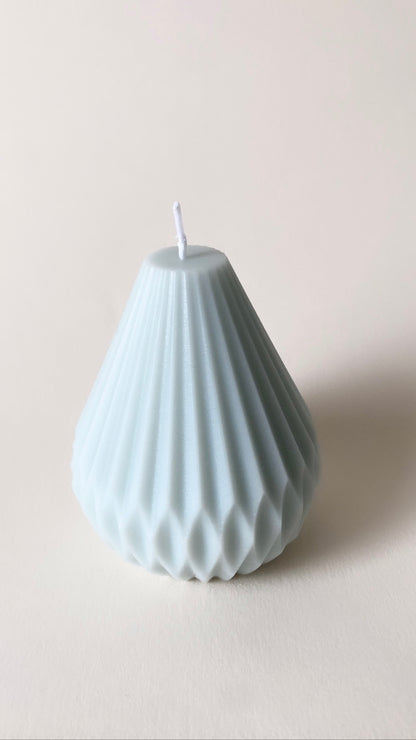 Blue Pear Lantern Candle