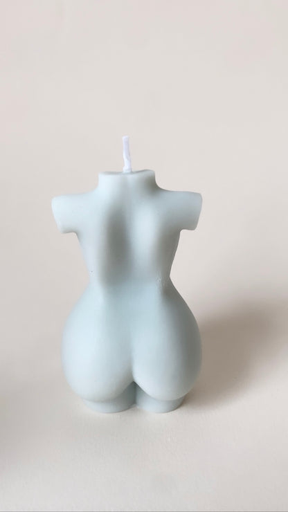 Blue Curvy Body Candle
