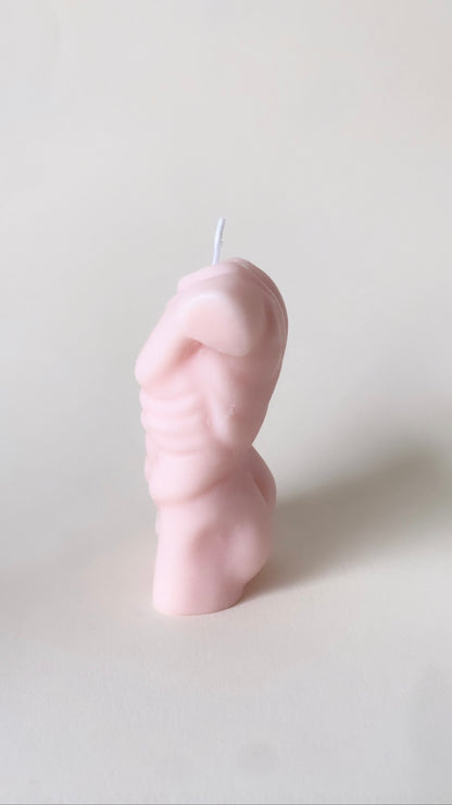 Pink Man Body Candle