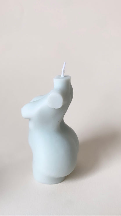 Blue Curvy Body Candle